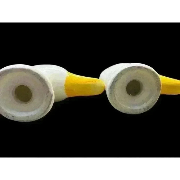 Vintage White Ceramic Cute, Quirky Duck Head Salt And Pepper Shakers - Picture 5 of 13